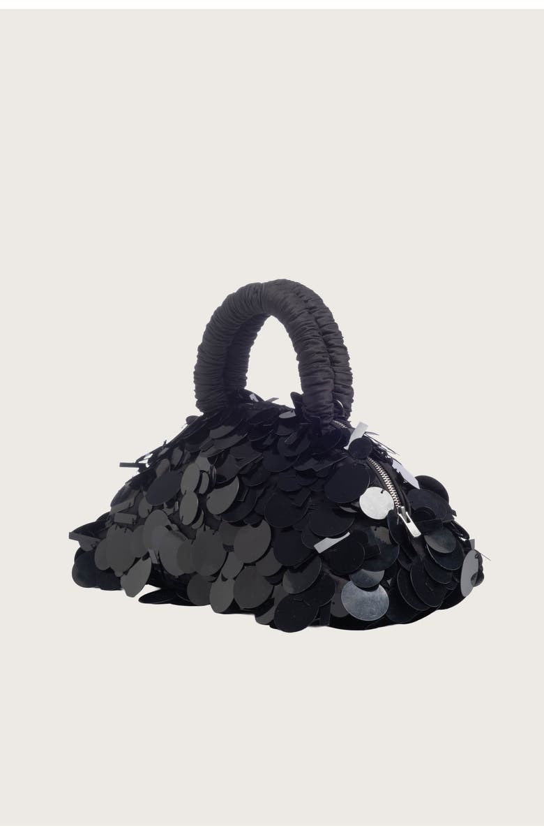 Merlette Lune Mini Sequin Bag, Alternate, color, Black