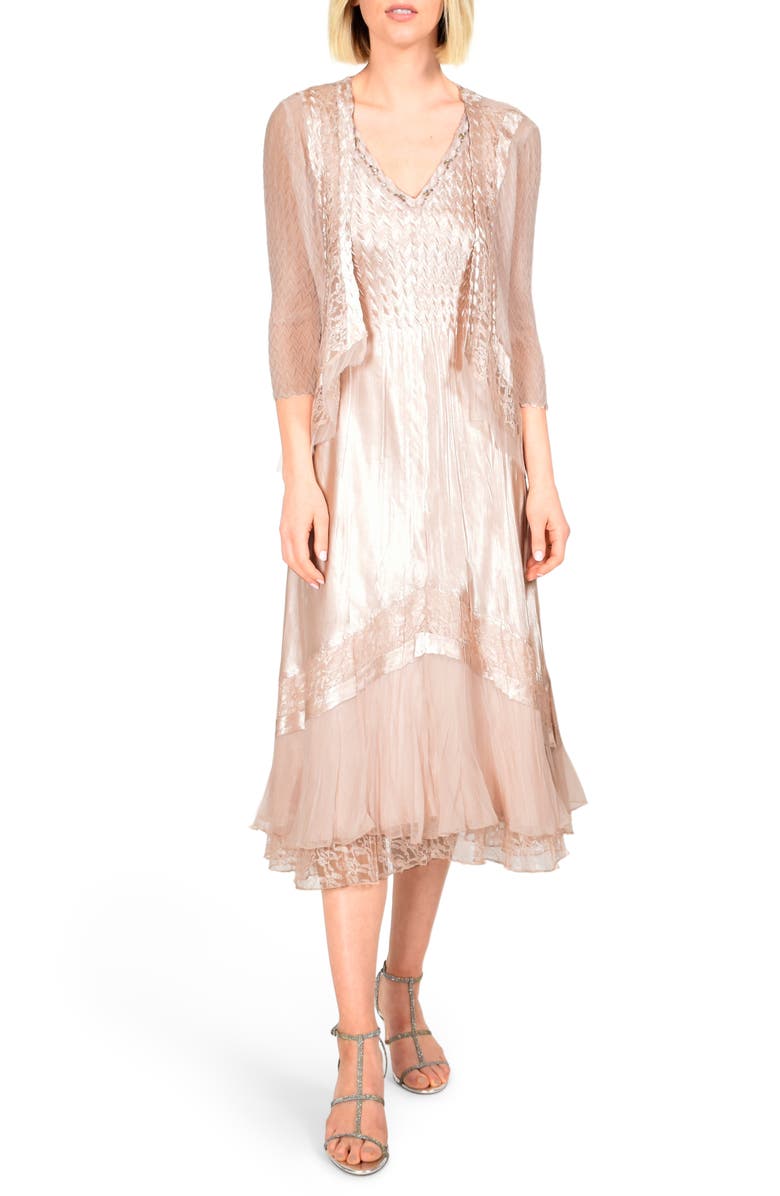 chinese dress ladies Long Blouson Dress - Komarov Clothing Official Site main image 1