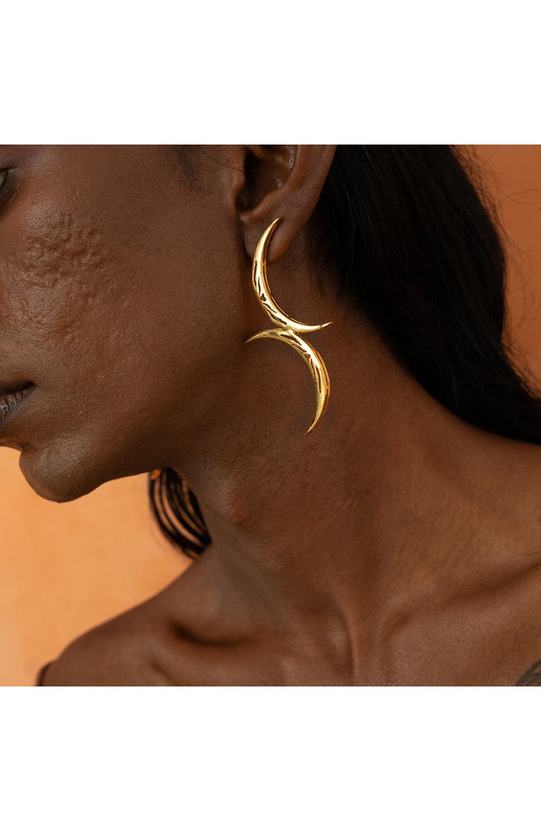 Dhwani Bansal TILA EARRINGS, Alternate, color, Gold Plated