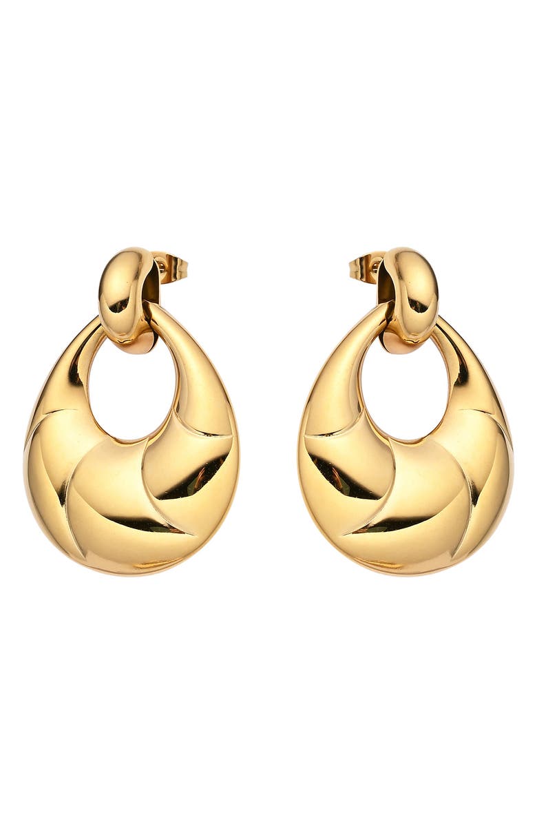EYE CANDY LOS ANGELES Knocker Earrings, Alternate, color, Gold