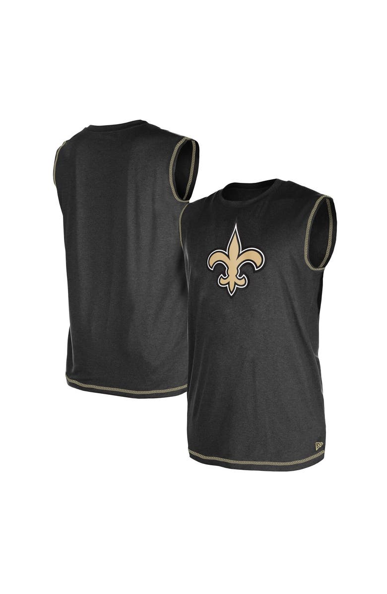 New Era Men's New Era Black New Orleans Saints Tank Top, Main, color,