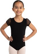 CAPEZIO Puff Sleeve Keyhole Back Leotard