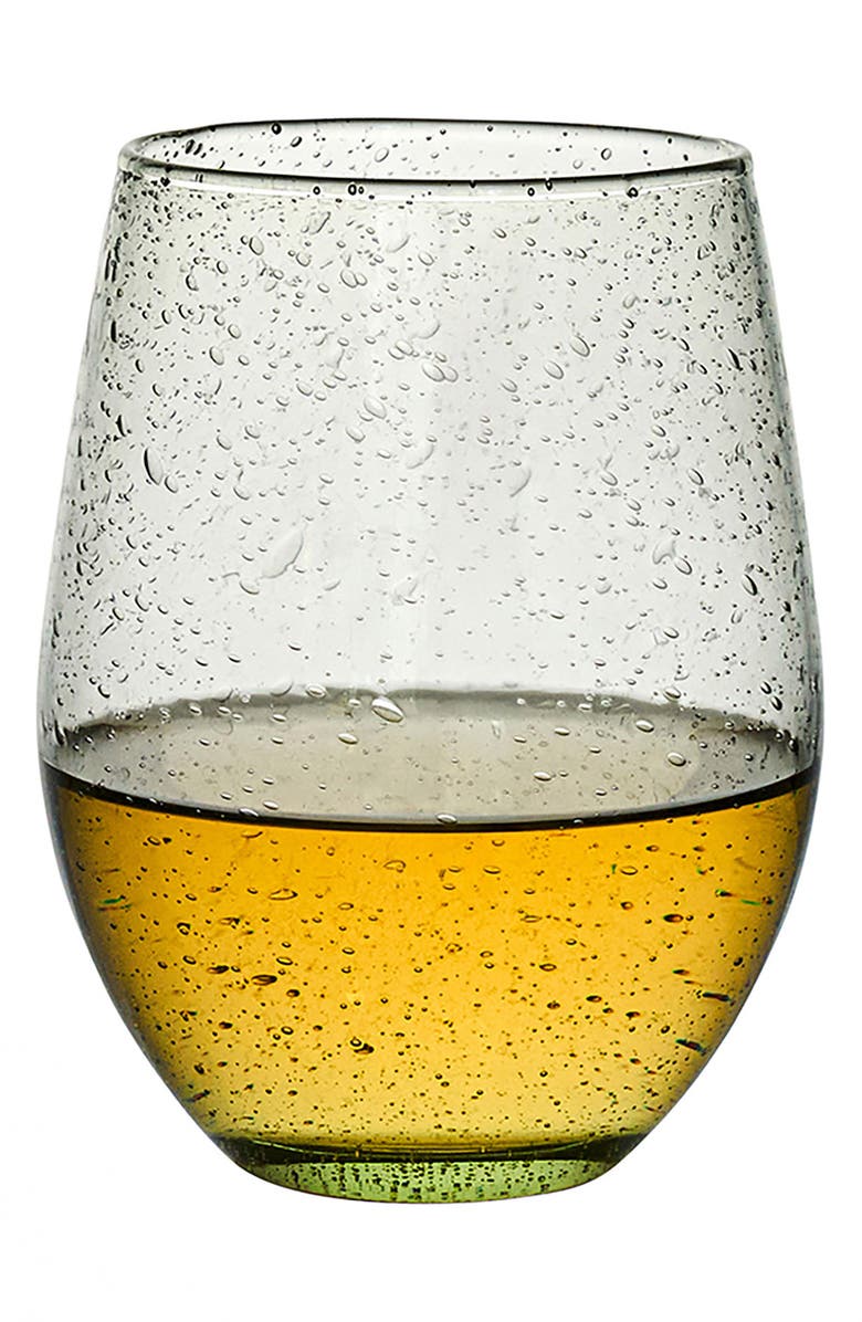 Juliska Provence Stemless Wine Glass, Alternate, color, Basil