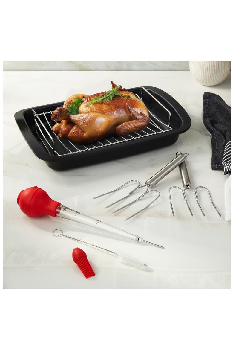9-Piece Cook & Baster Set, Alternate, color, BLACK MULTI