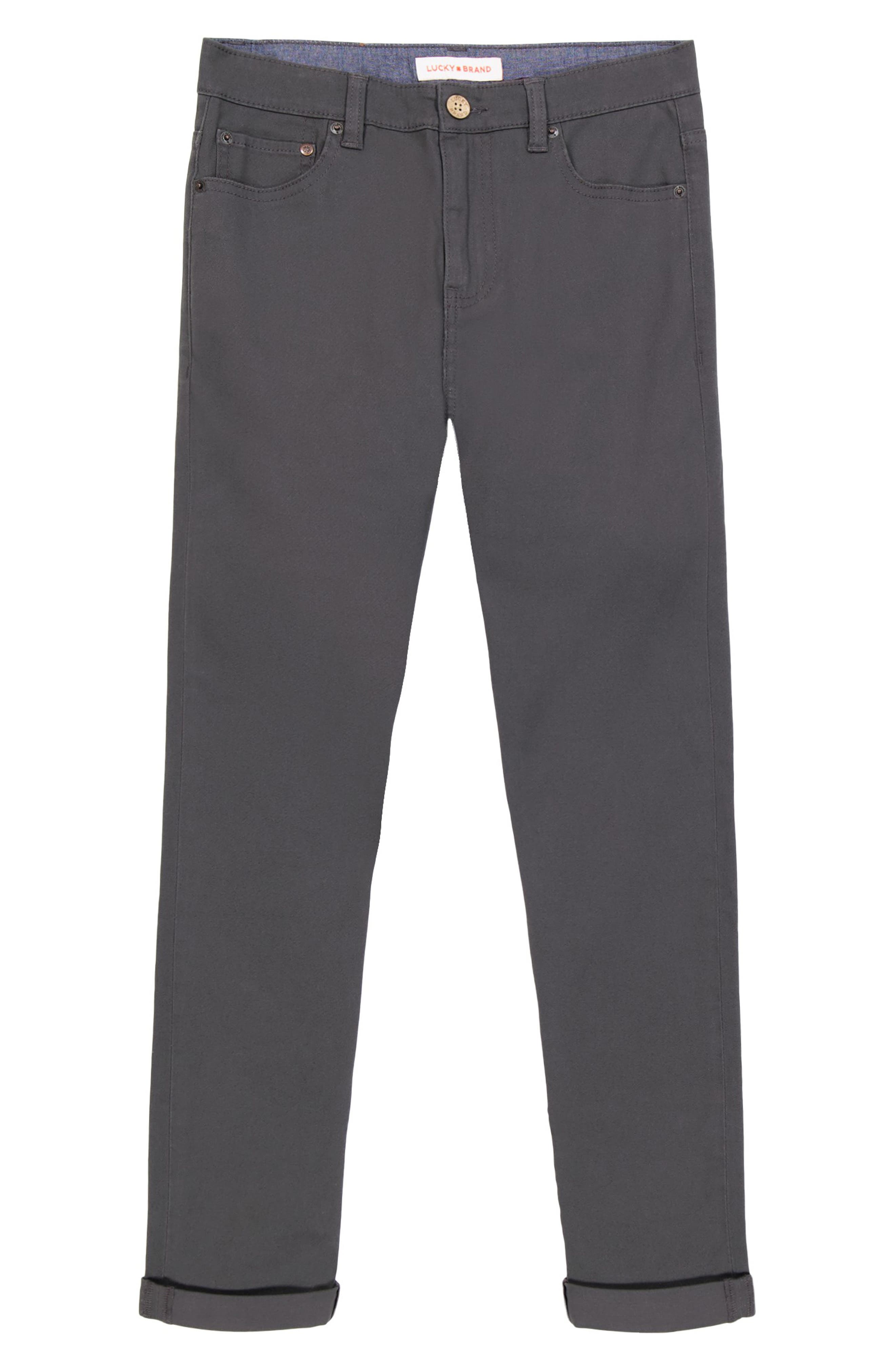Lucky Brand Kids' Slim Fit Five-Pocket Twill Pants