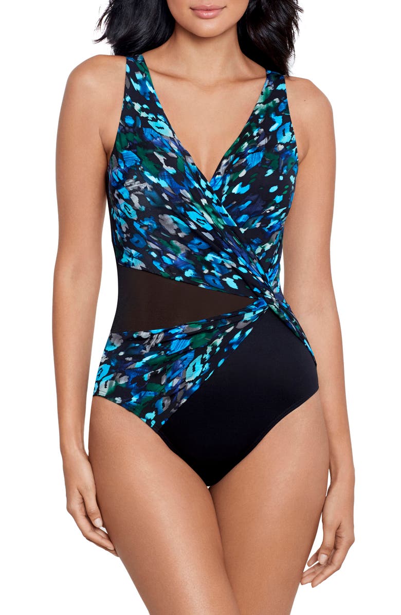 Miraclesuit<sup>®</sup> Sophisticat Circe One-Piece Swimsuit, Main, color,
