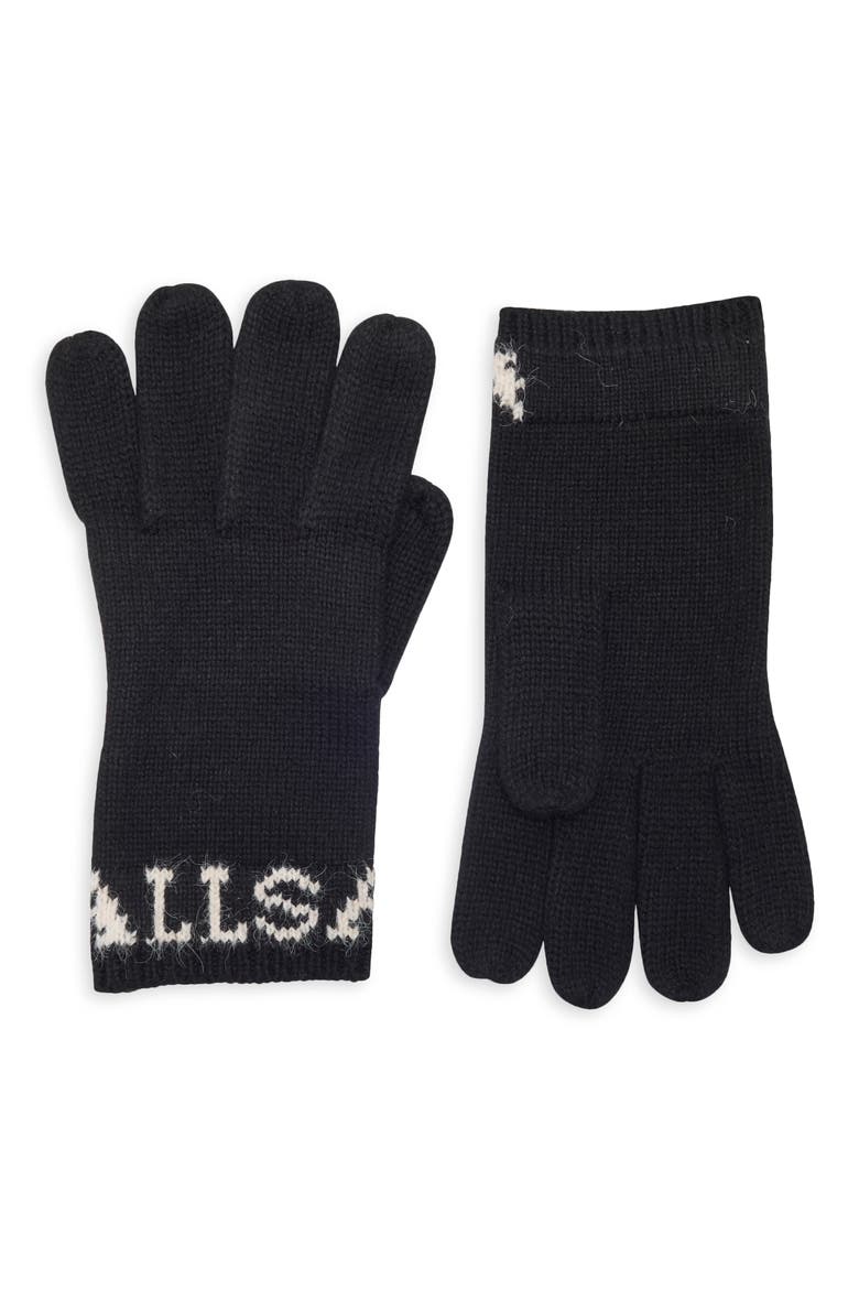 Classic Logo Gloves, Main, color, BLACK