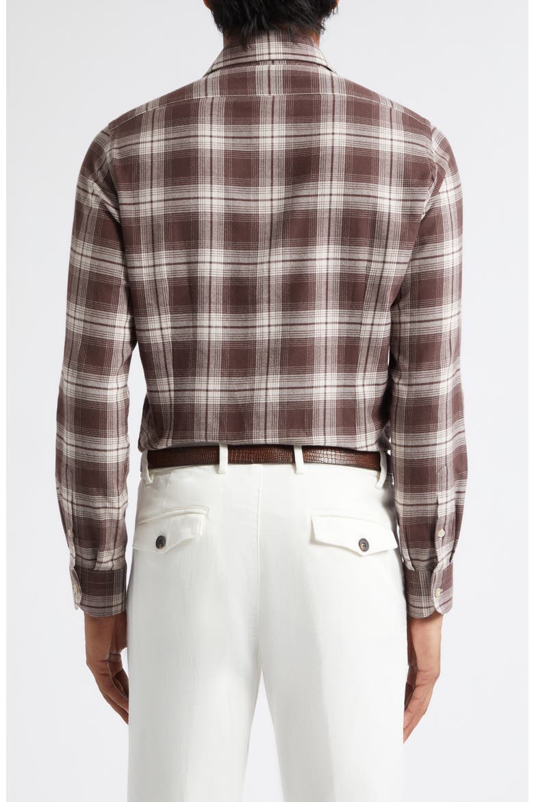 Dandy Plaid Button-Up Shirt, Alternate, color, 05 BROWN