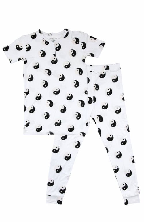 Charlie Lou Baby ® Yin & Yang Pajama Set In White