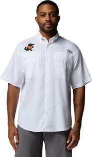 Columbia Men's Columbia White Florida Gators Tamiami Omni-Shade Button-Down Shirt