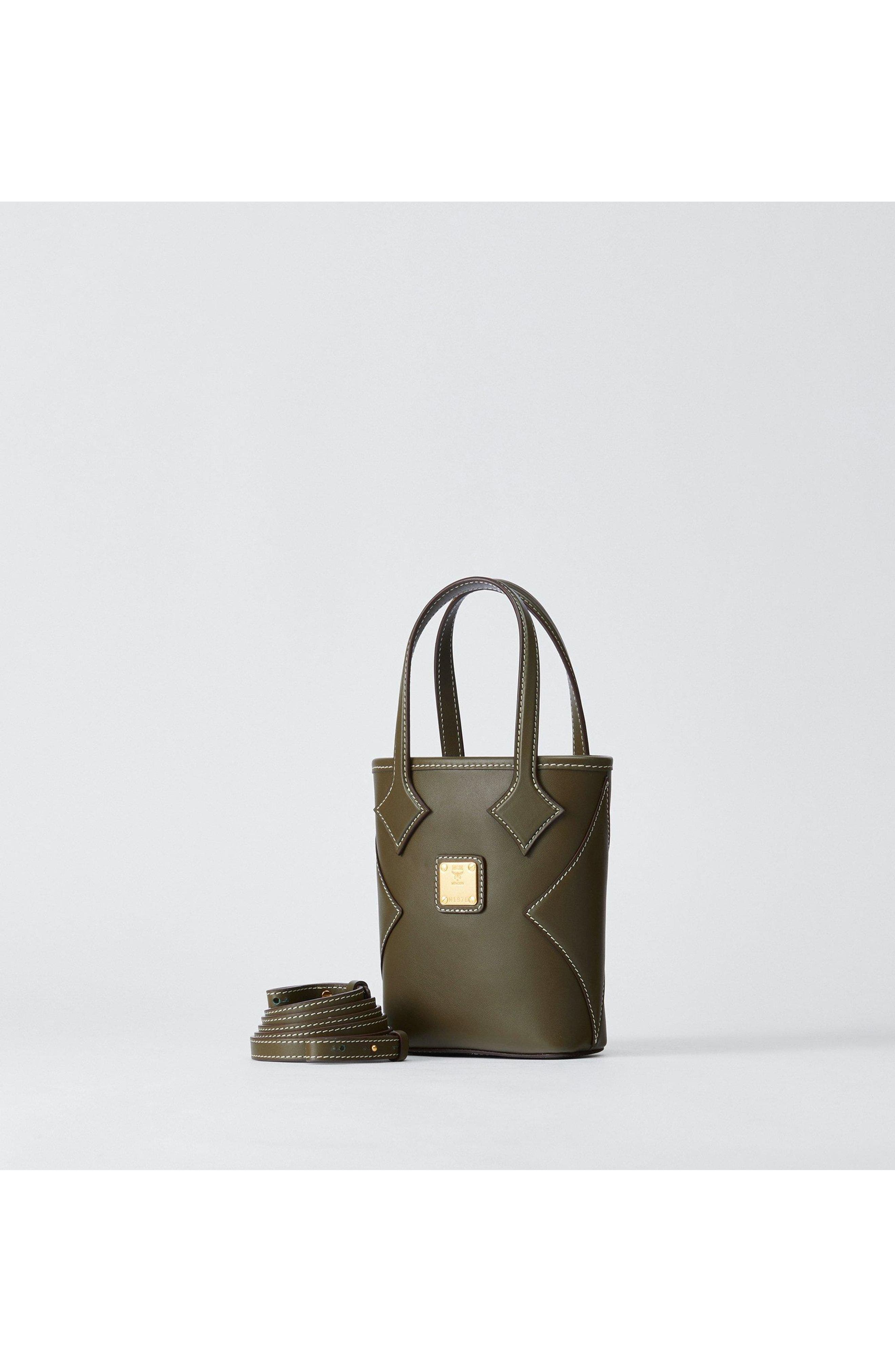 X-Mini Dia Shopper in Nappa Leather, Alternate, color, Beech
