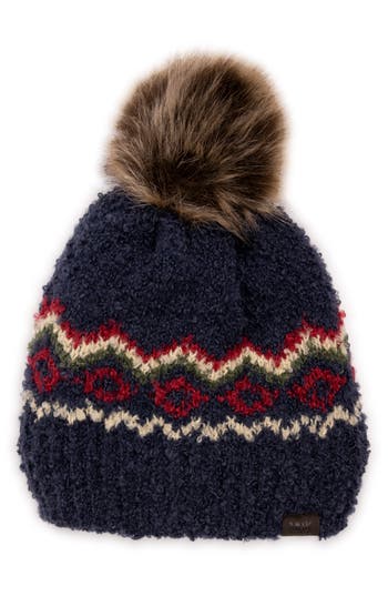 Reliable Of Milwaukee Bouclé Pattern Pompom Beanie