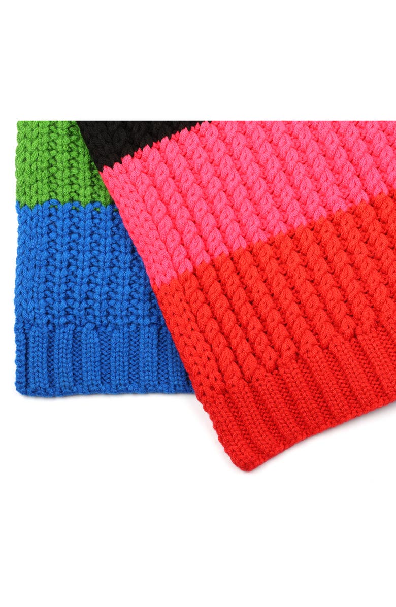 Kate Spade New York marble cable knit scarf, Alternate, color, 