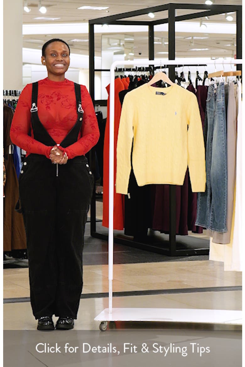 Cable Stitch Wool & Cashmere Sweater video