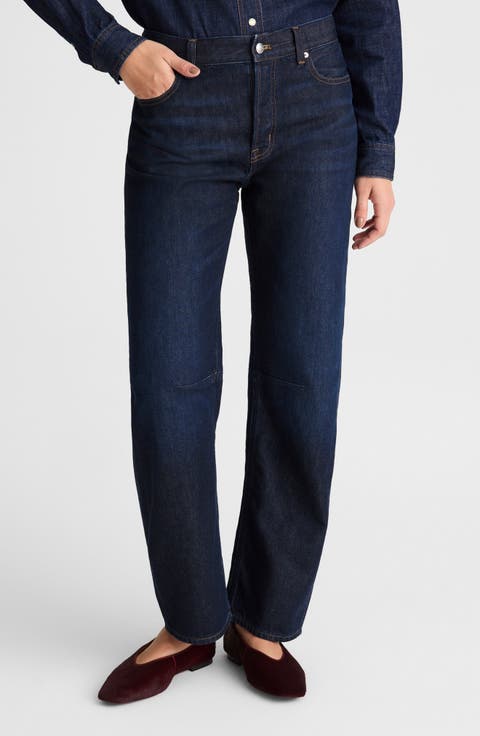The Darted Barrel Leg Jeans (Foundry Wash)