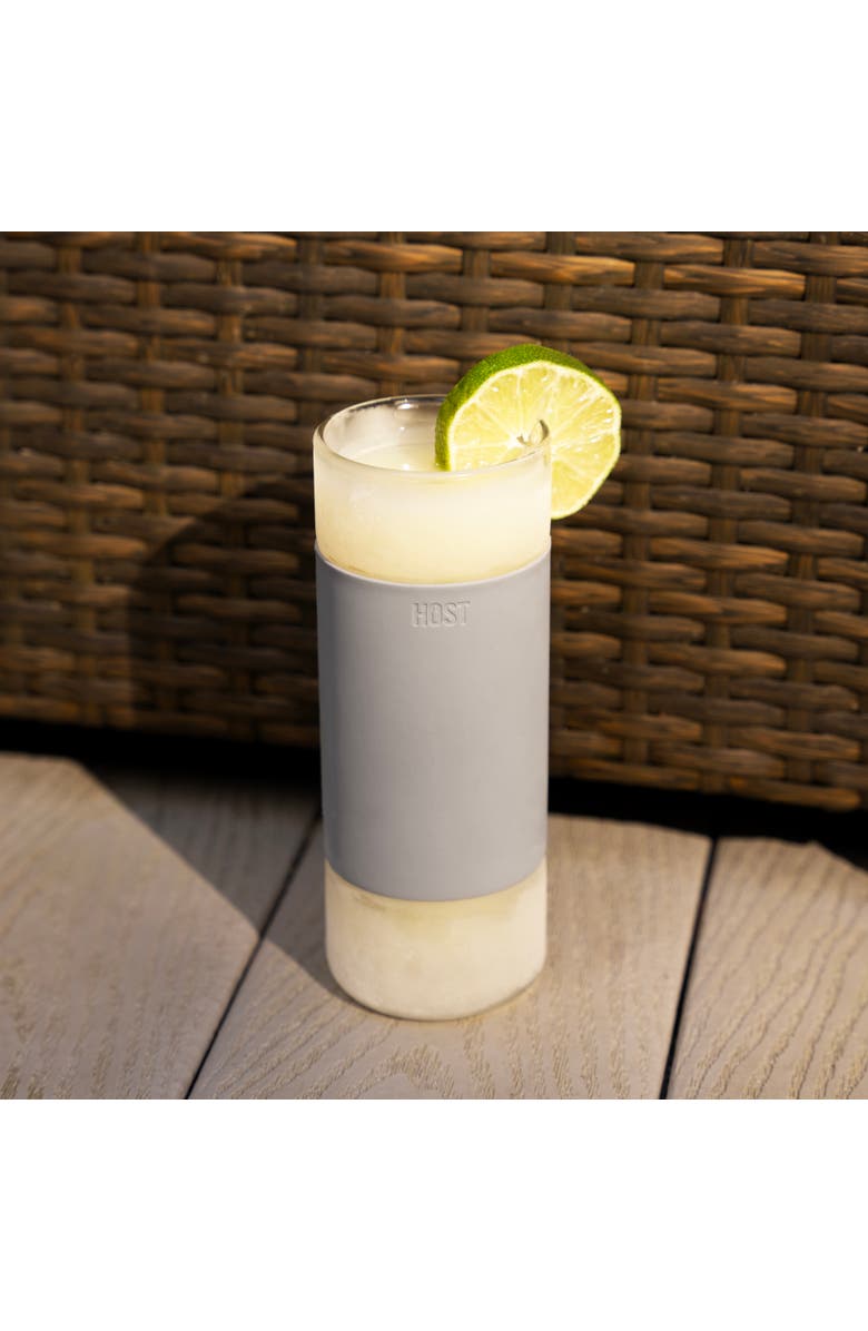 HOST Glass FREEZE Highball Cooling Cups Set of 2, Alternate, color, Gray