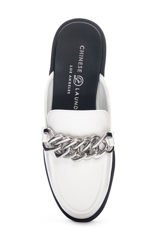 Chinese Laundry Paris Loafer Mule In White