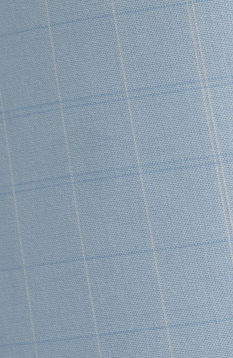 Nordstrom Bryston Signature Trim Fit Windowpane Check Dress Shirt, Alternate, color, Blue Bryston Plaid