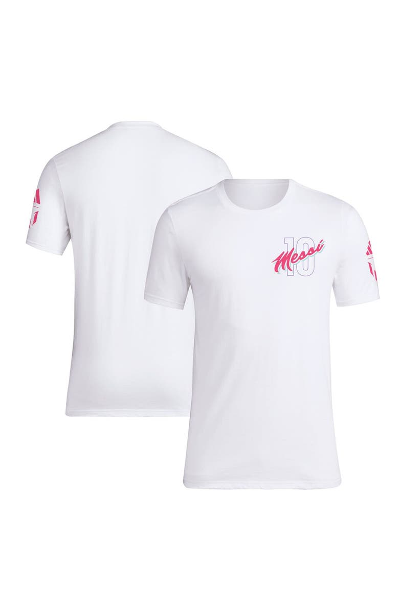 adidas Men's adidas Lionel Messi White Vice T-Shirt, Main, color, White
