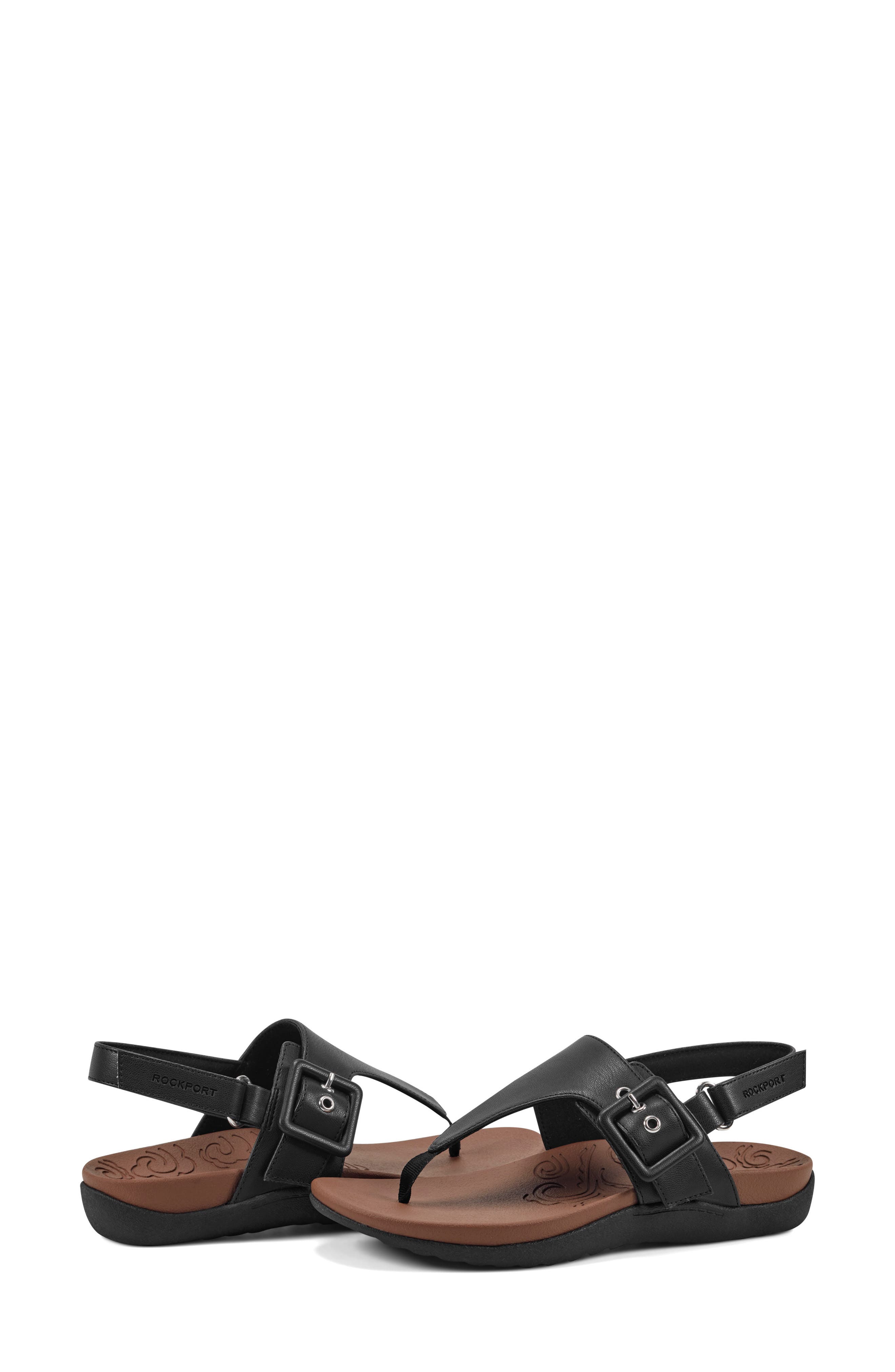 Rockport Rora Slingback Sandal, Alternate, color, Black