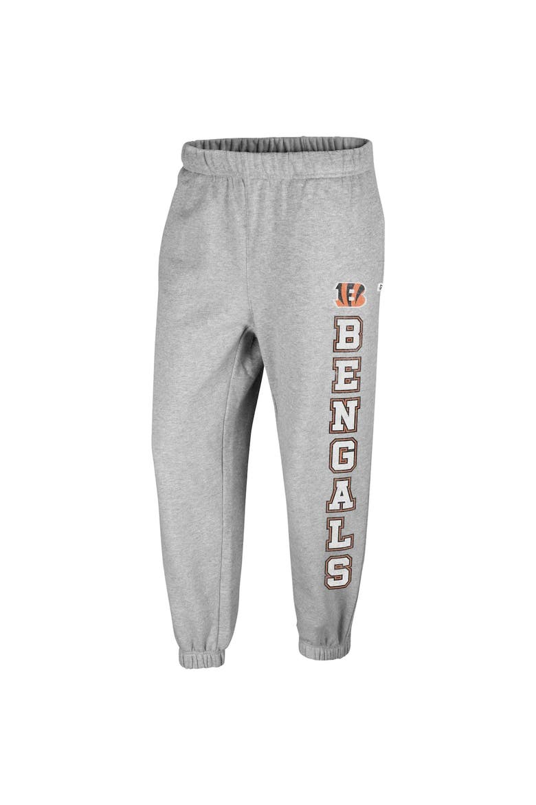 Women's '47 Gray Cincinnati Bengals Double Pro Harper Jogger Sweatpants, Alternate, color, Heather Gray