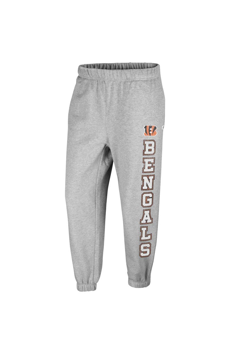 '47 Women's '47 Gray Cincinnati Bengals Double Pro Harper Jogger Sweatpants, Alternate, color, Heather Gray