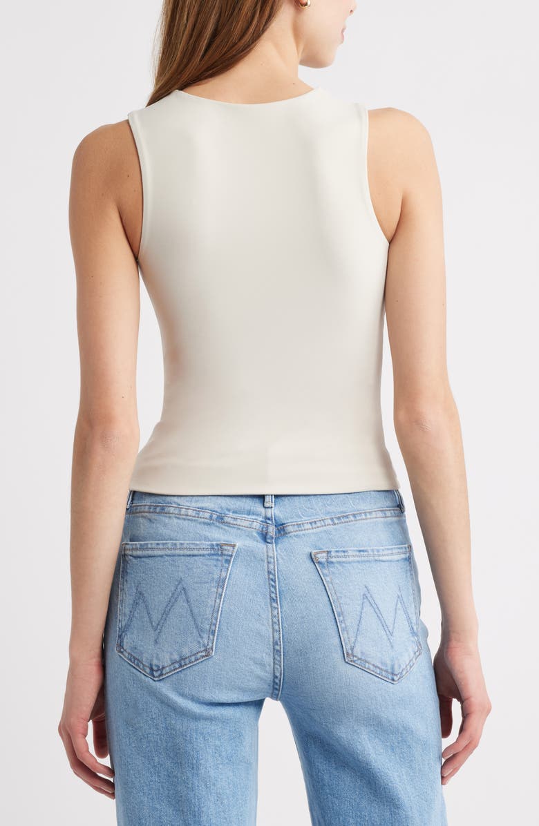 Open Edit Smooth Edit Crewneck Tank, Alternate, color, Beige Pumice