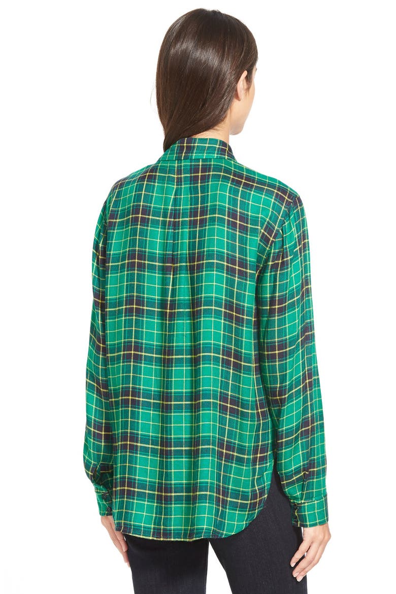 Plaid Shirt, Alternate, color, GREEN/ TEAL