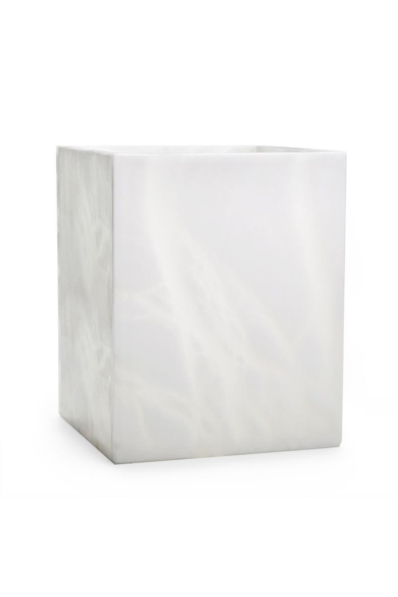 Alisa White Waste Basket, Main, color, WHITE
