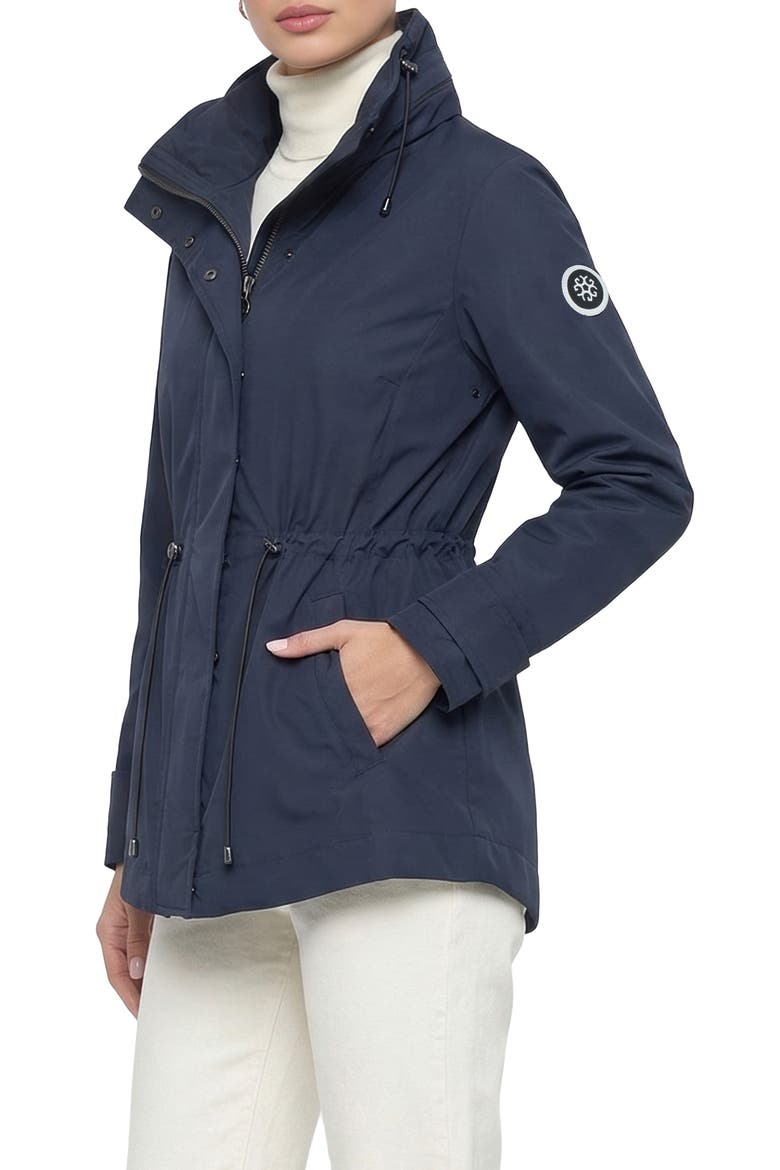 Lightweight Jacket With Concealed Hood, Alternate, color, NAVY
