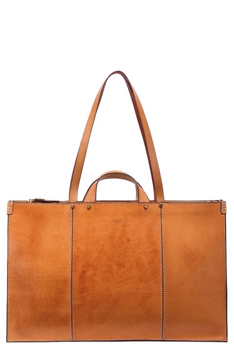 Sandstorm Leather Tote Bag