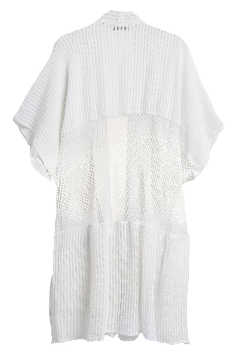 Open Knit Cover-Up, Alternate, color, WHITE