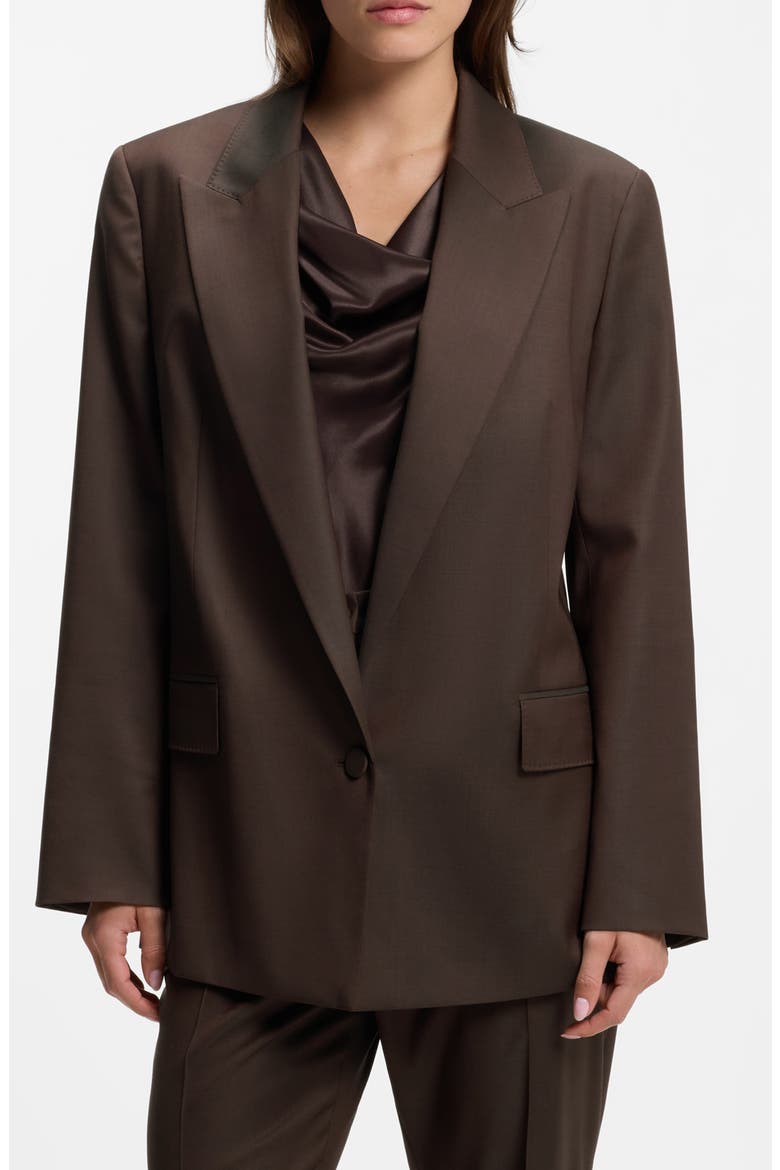 Jemmala Virgin Wool Blazer, Main, color, MOLE SHINE