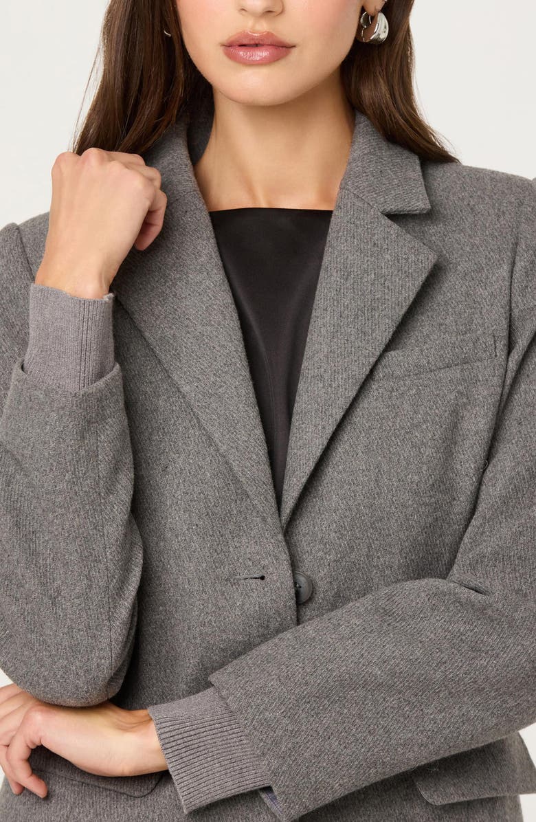 ASTR the Label Melisse Longline Coat, Alternate, color, Grey