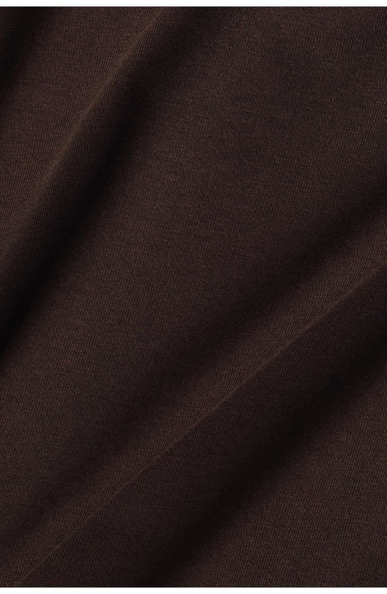 H&M Mama tie-detail t-shirt dress, Alternate, color, Dark Brown