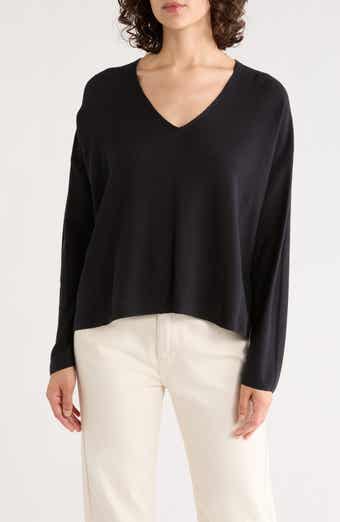 Organic Linen & Organic Cotton V-Neck Sweater