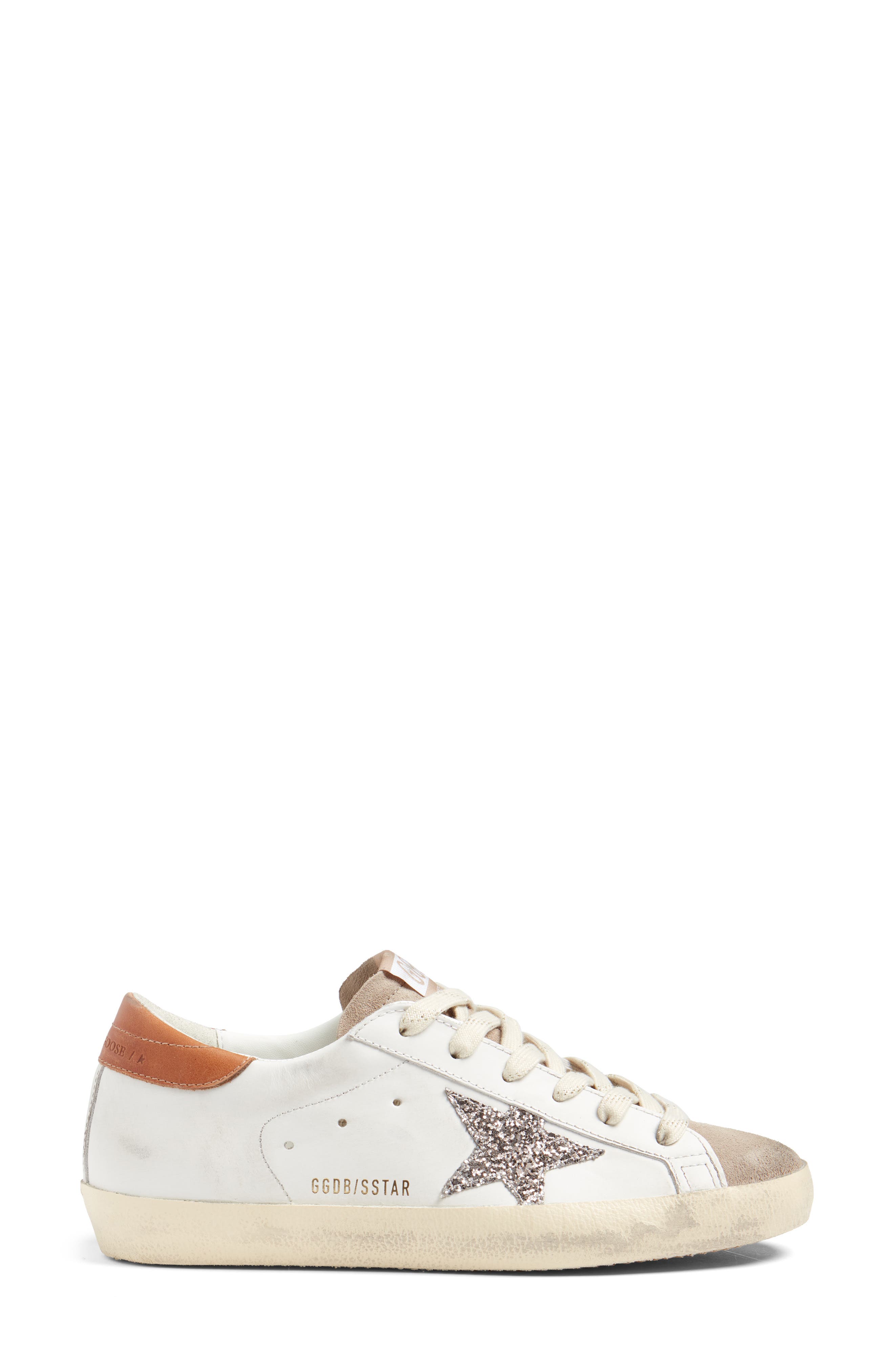 Golden Goose Super Star Sneaker, Alternate, color, White/ Beige/ Cinder/ Brown