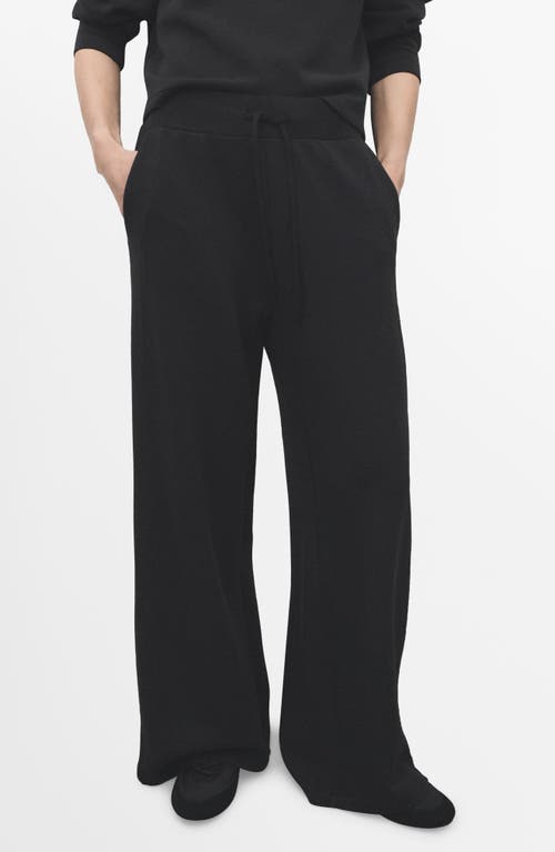 Mango Drawstring Straight Leg Pants In Multi