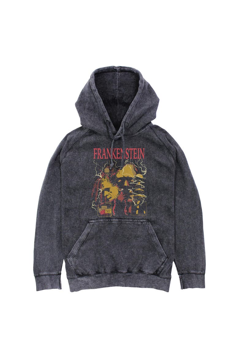 Mens Universal Monsters Abnormal Brain Experiment Lightweight Hoodie, Main, color, Black
