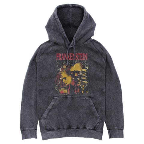 Mens Universal Monsters Abnormal Brain Experiment Lightweight Hoodie