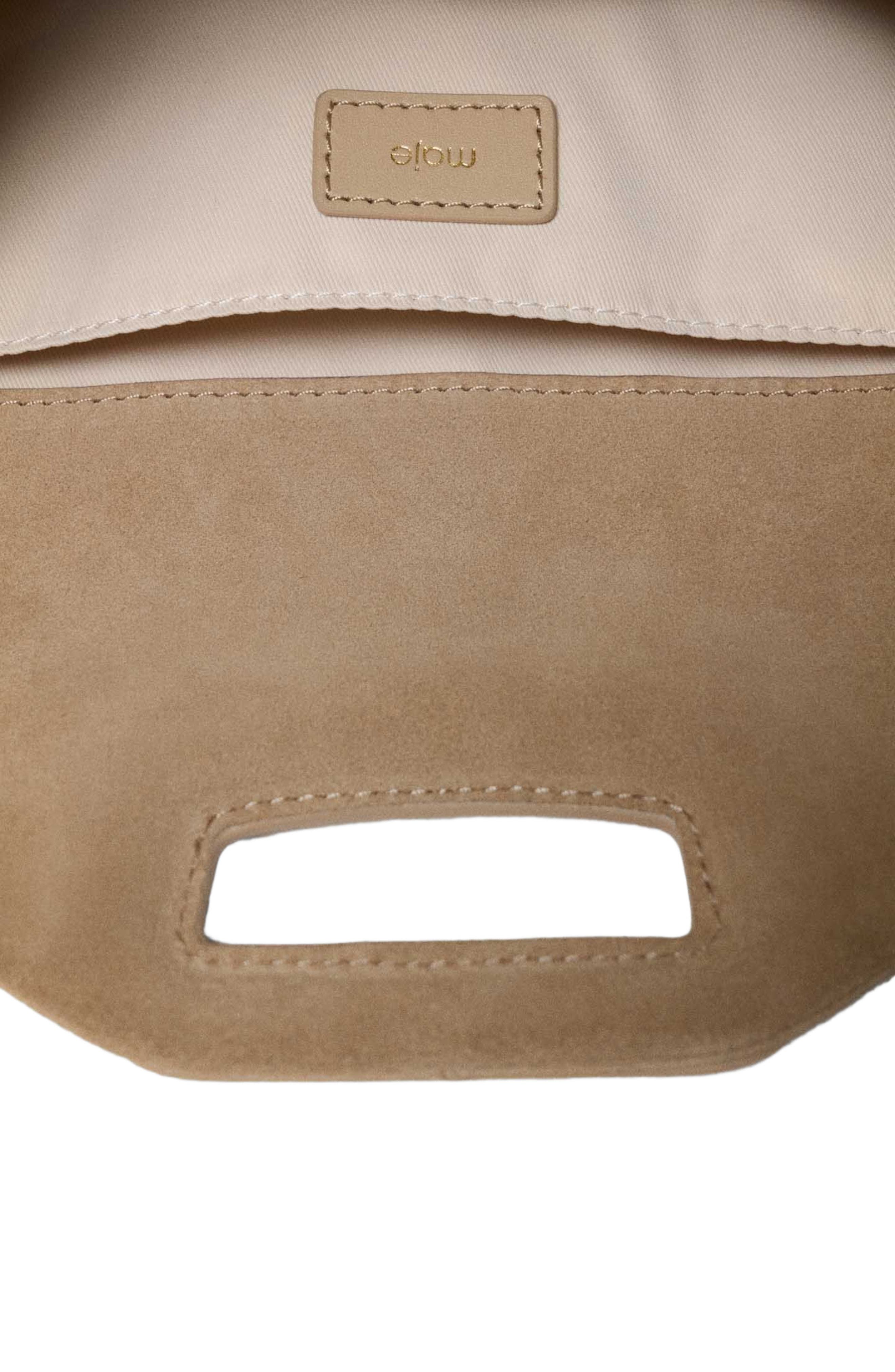 maje Suede Miss M bag, Alternate, color, Cappucino