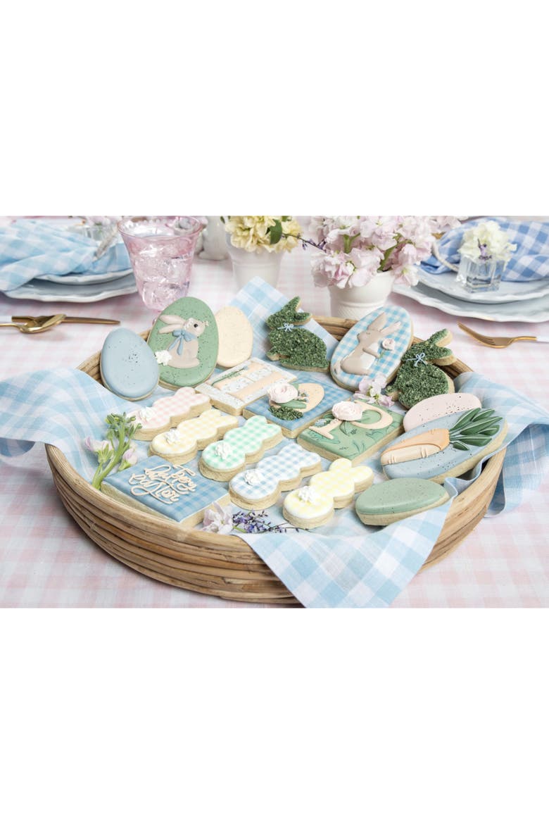 Linen Dinner Napkins Set of 4, 20 x 20" - Gingham Check, Alternate, color, Blue Bell
