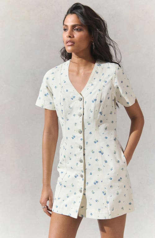 Next Floral Denim Minidress