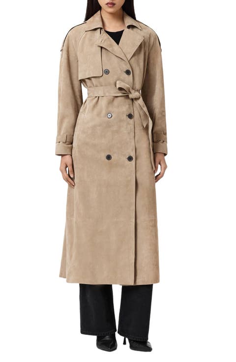 Reed Suede Trench Coat