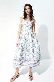 H&M Flared-skirt strappy dress