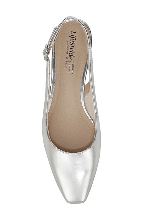 Shop Lifestride Lorena Slingback Pump In Silver
