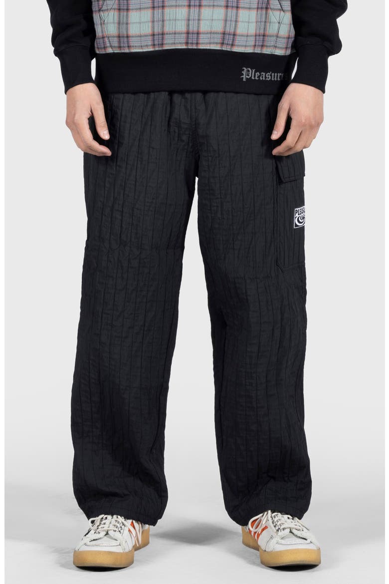 Rescue Pleated Cargo Pants, Main, color, BLACK