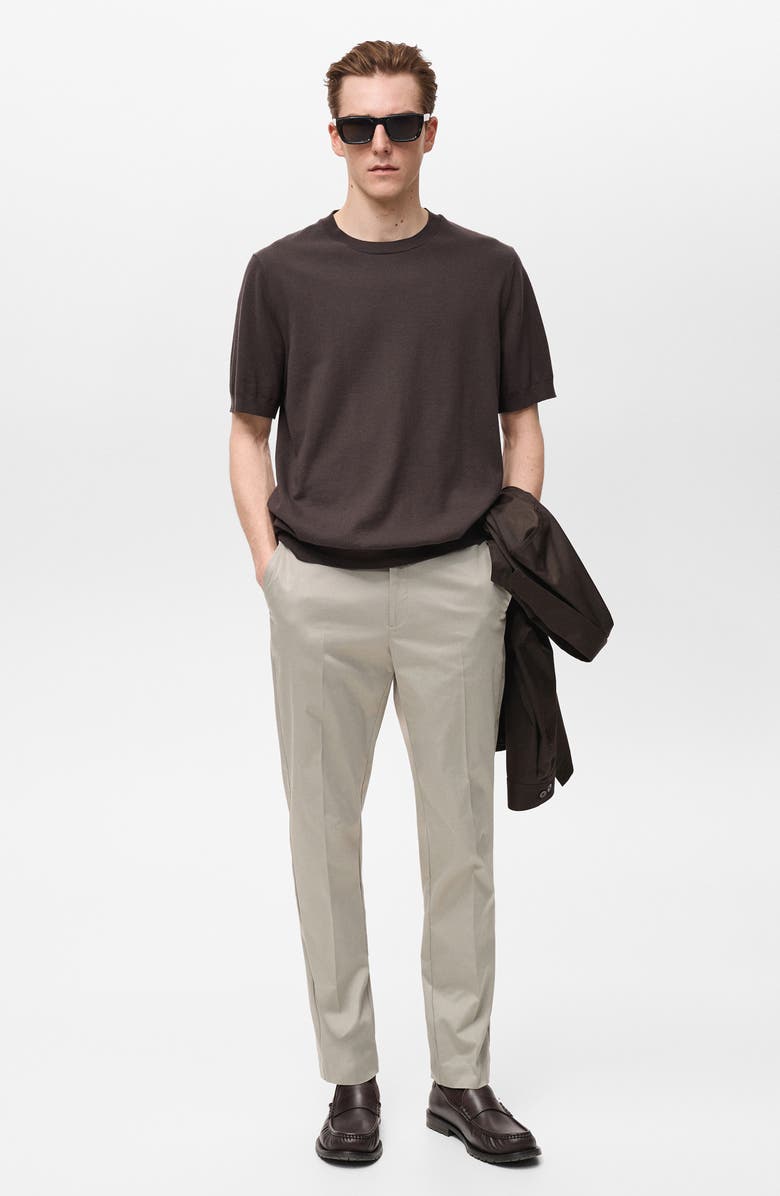 MANGO Dublino Slim Fit Twill Chinos, Alternate, color, 