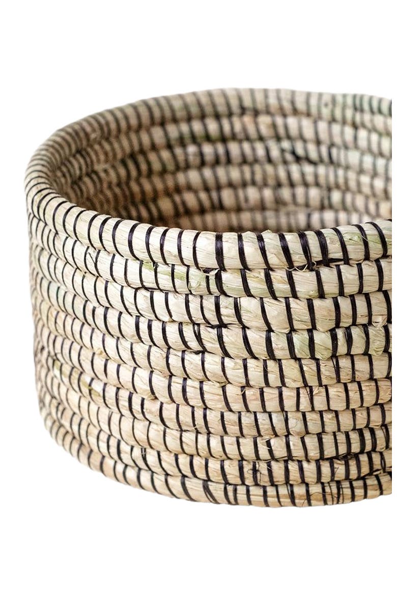 Small Raffia Dish, Alternate, color, Natural