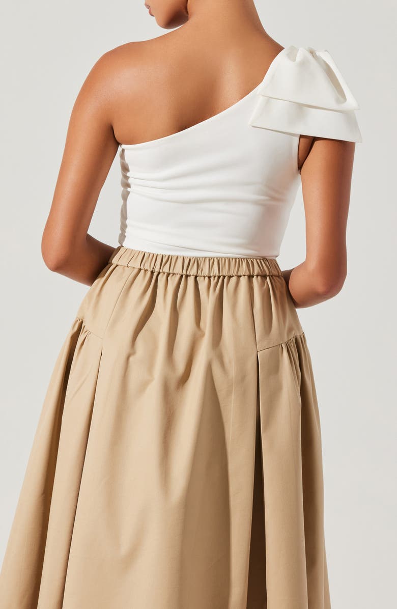 ASTR the Label Jalessa One-Shoulder Bodysuit, Alternate, color, White